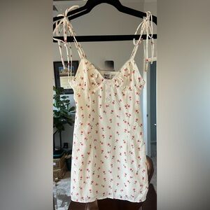 Princess Polly Cream Floral Tie-Shoulder Chemise